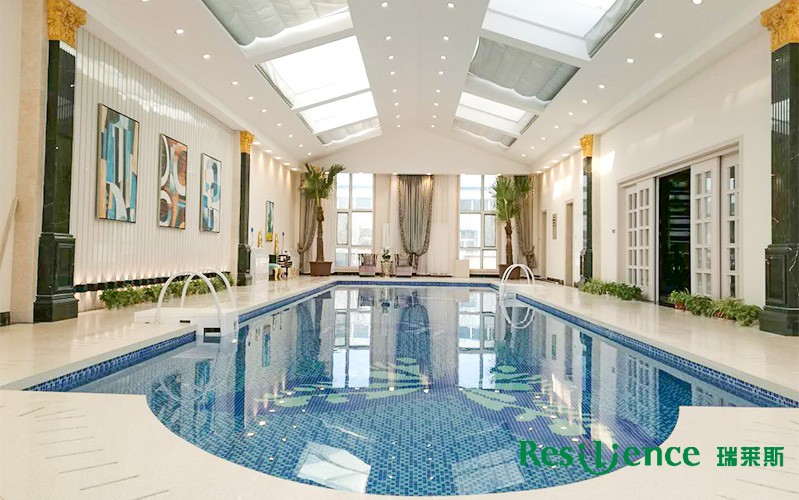 內(nèi)蒙古呼和浩特私家別墅室內(nèi)泳池-泳池項目案例鑒賞實拍圖