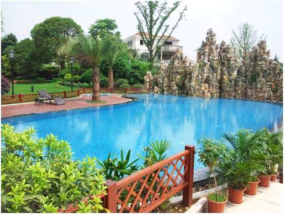 別墅家用游泳池水消毒